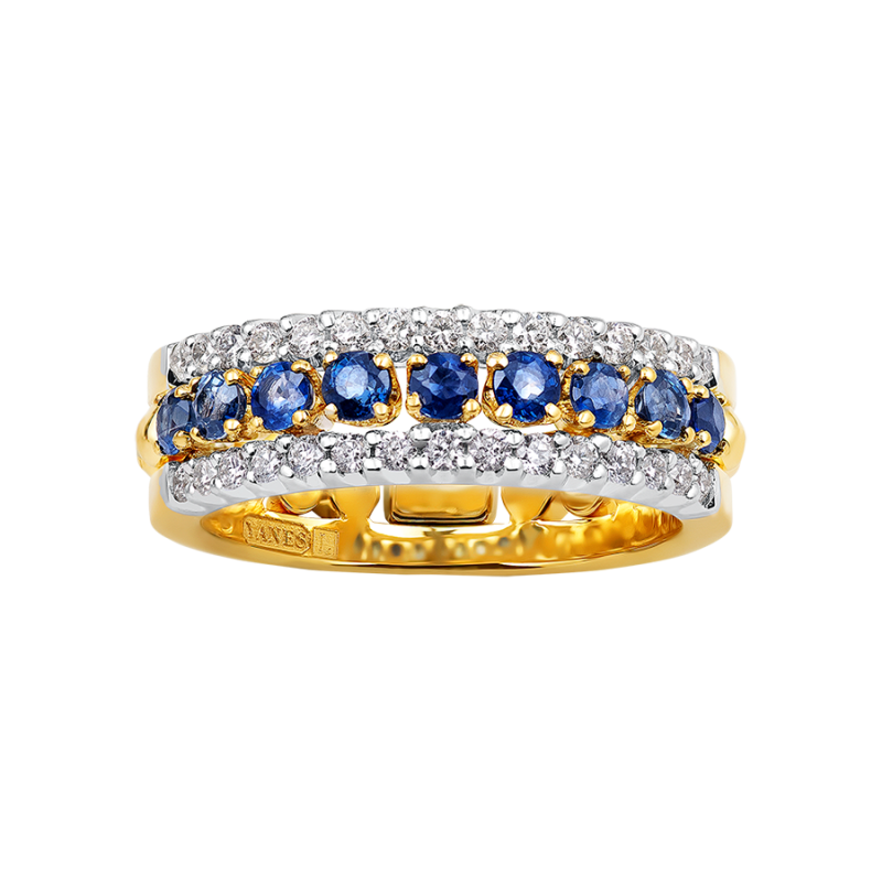 Aimi Ring, Diamonds and Sapphires