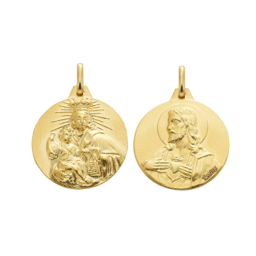 Medalla Escapulario 18mms, oro
