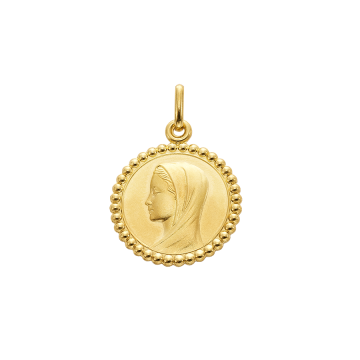 Medalla Virgen Velo 18mms, oro